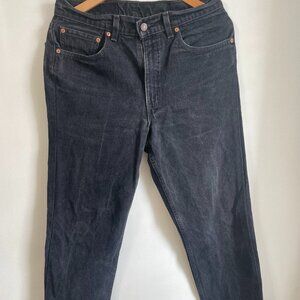 LEVIS - Black Denim - Relaxed Fit - Size 33x30